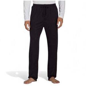 Athletic Works Mens Black Sleep Pant L 36-38 Soft Polyester Elastic Waist